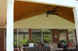 Austn tigerwood hardwood deck with covered porch