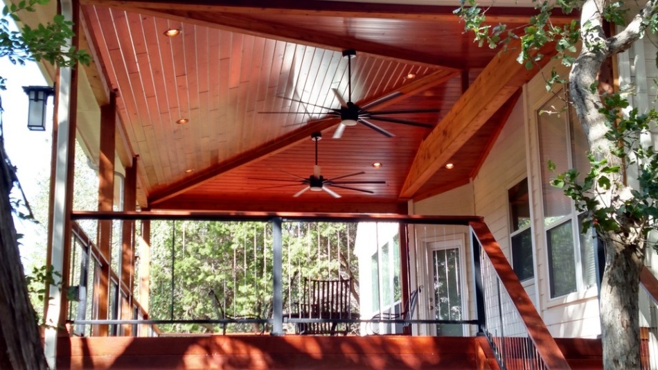 Ipe deck and porch combination at Rob Roy on the Lake in West Austin